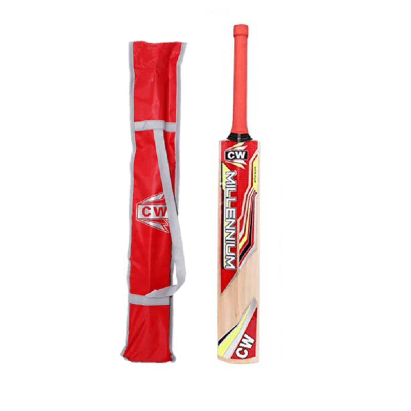 CW Millennium Kashmir Willow Cricket Bats for Leather Ball Junior