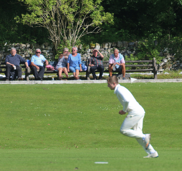 Settle Cricket Club game on in the Yorkshire Dales