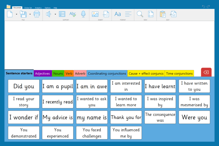 Colour coding with Clicker Crick Software UK