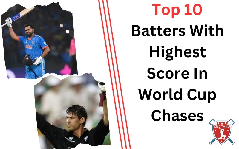 Top 10 Batters With Highest Score In World Cup Chases Crictv4u
