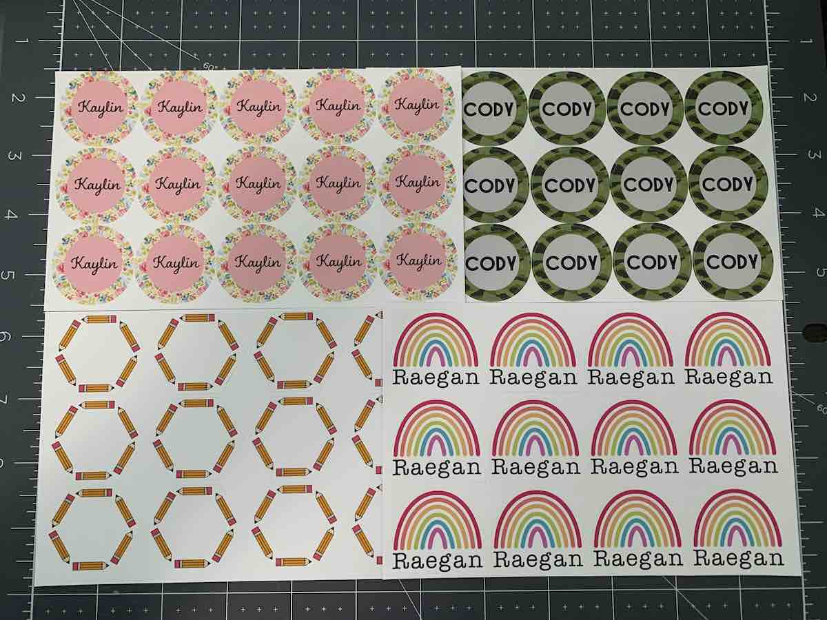 Editable Cricut Smart Vinyl Color Chart for Decal Businesses // Edit on