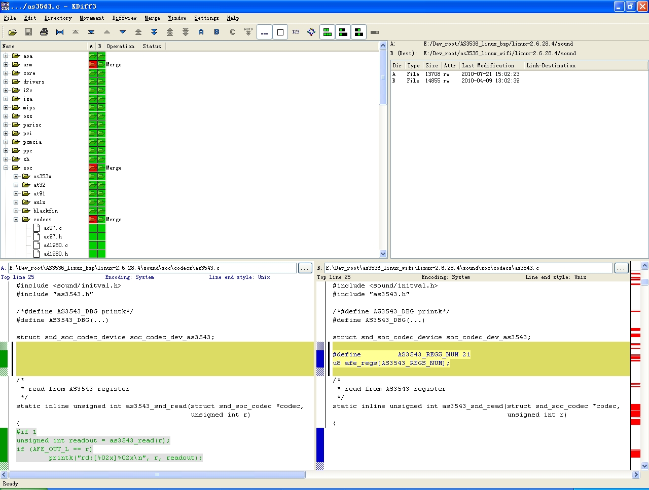 KDiff3 · 文件对比工具总结
