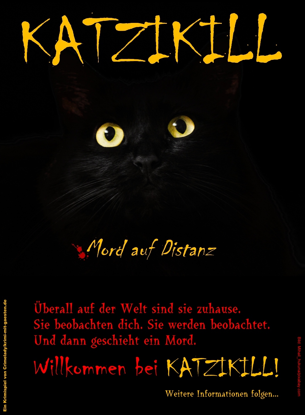 NEU KATZIKILL das OnlineKrimispiel Crimelady's Notes