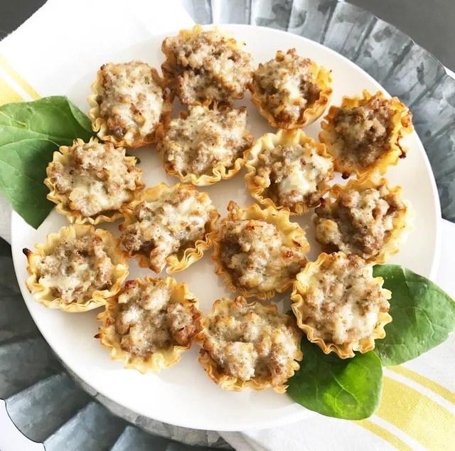 Easy breakfast or appetizer Ranch Sausage Cups