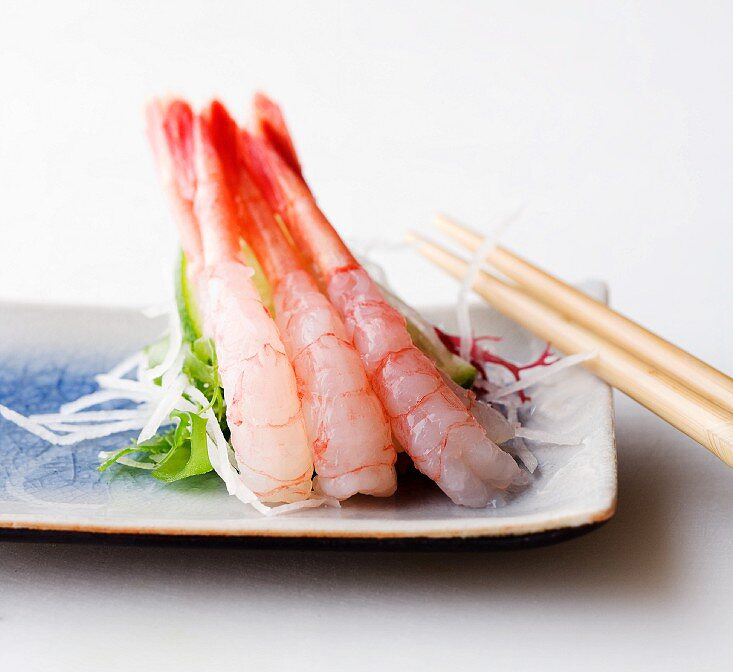 Prawn Sashimi Crispy Duck