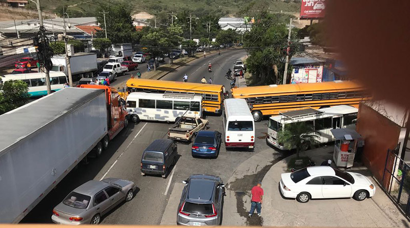 Paro de transportistas en Honduras este jueves 22 de julio de 2021