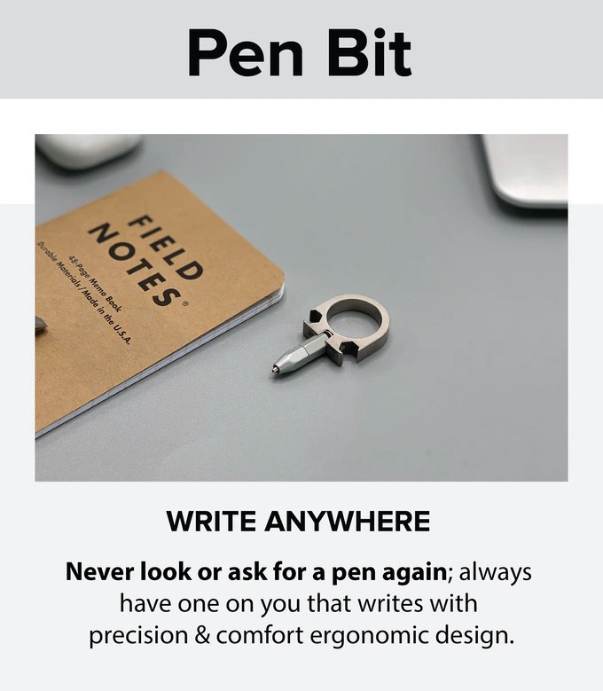 Is Tool Ring the one EDC ring to rule them all? 4 Tool Ring pen bit