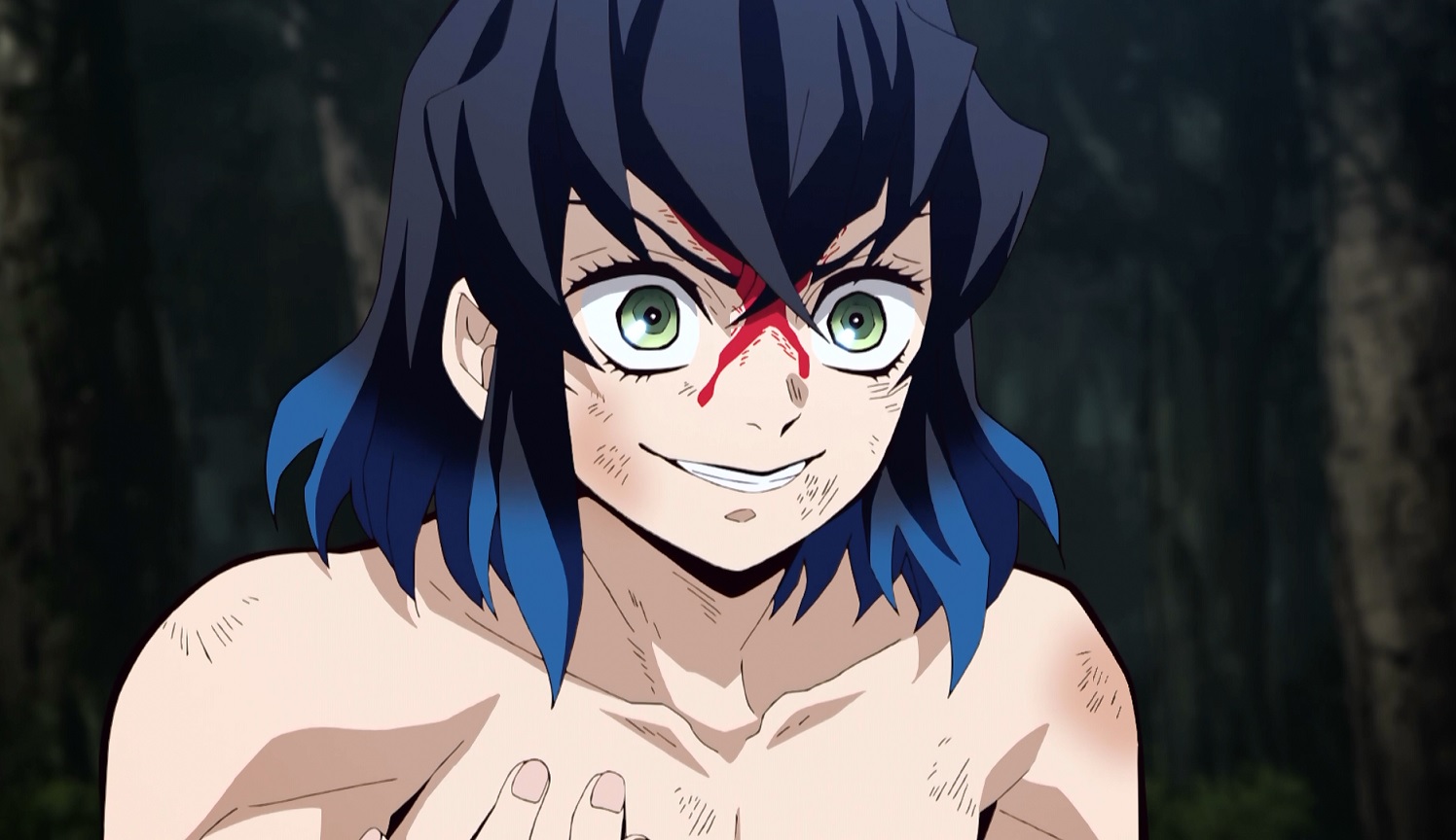 Afinal, por que Inosuke se parece tanto com uma mulher em Demon Slayer?