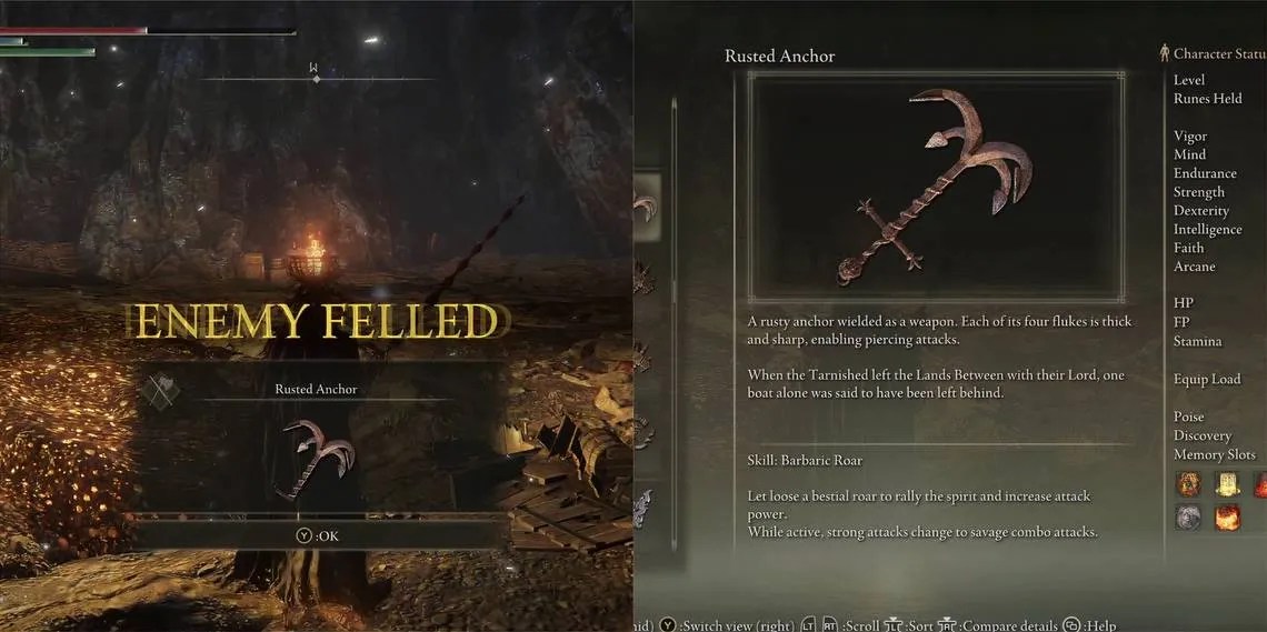 Como Conseguir a Arma Âncora Enferrujada em Elden Ring Critical Hits