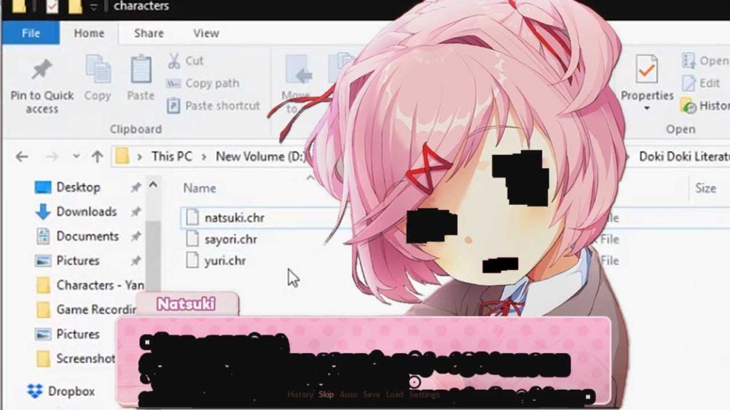 DDLC the role of the player as a creator CVGS