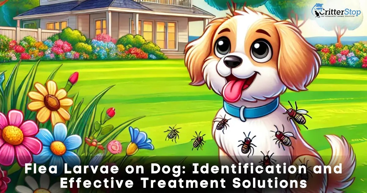 Flea Larvae on Dog Critter Stop