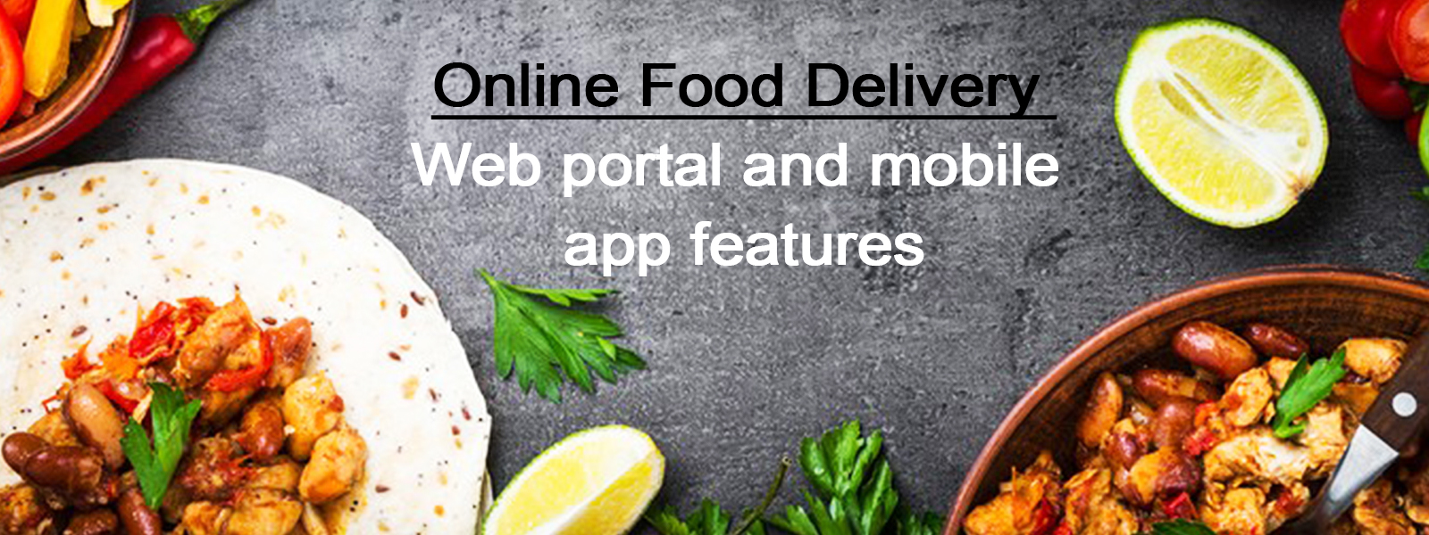 Online Food deliver app and portal features