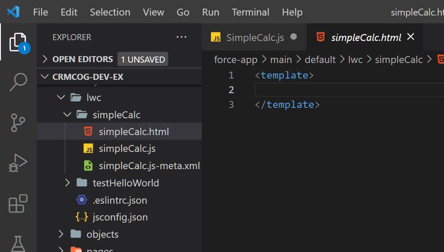 Create a Simple Calculator using LWC crmcog