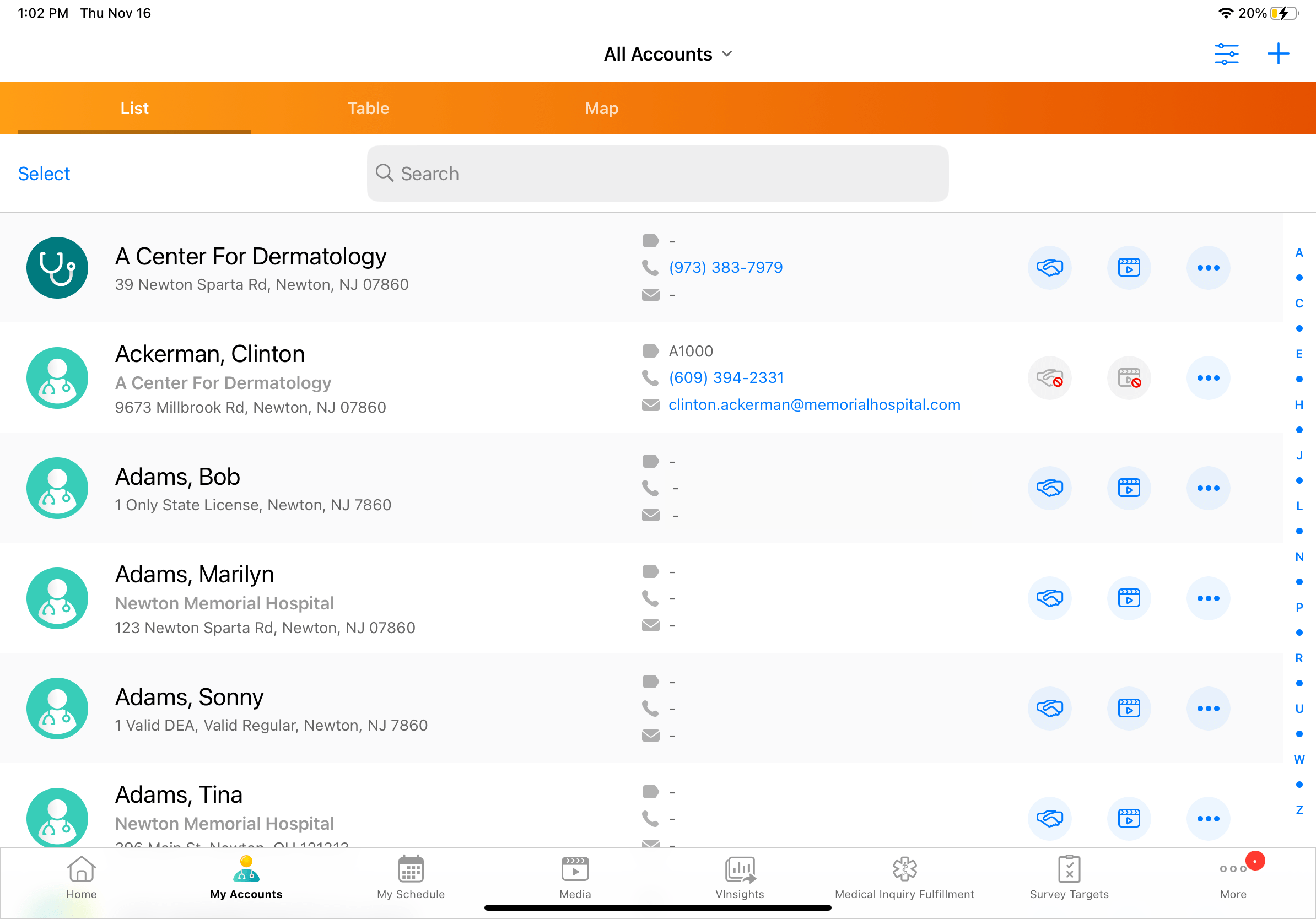 Restricting Calls by Account