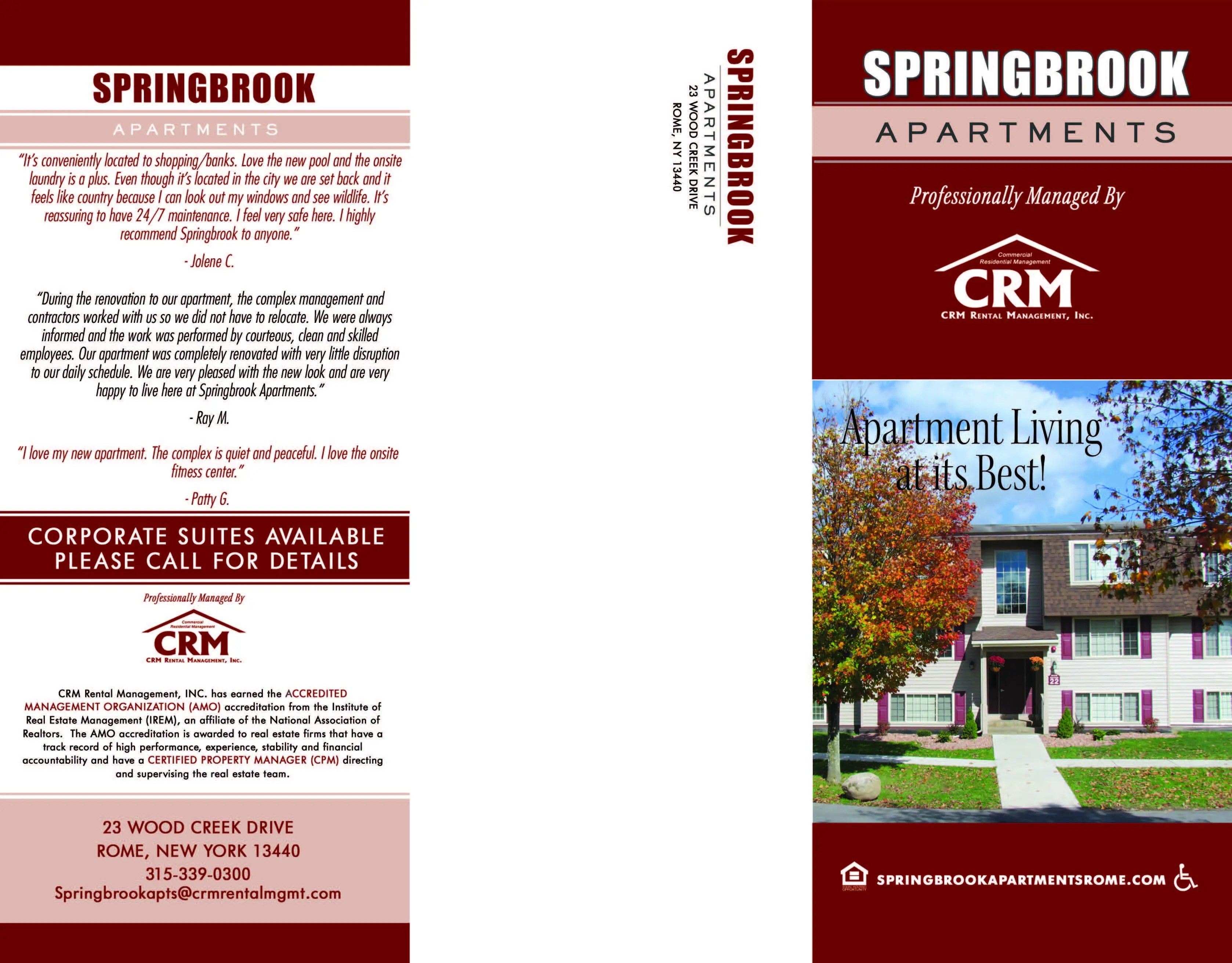 Springbrook Brochure Page 1 of 2