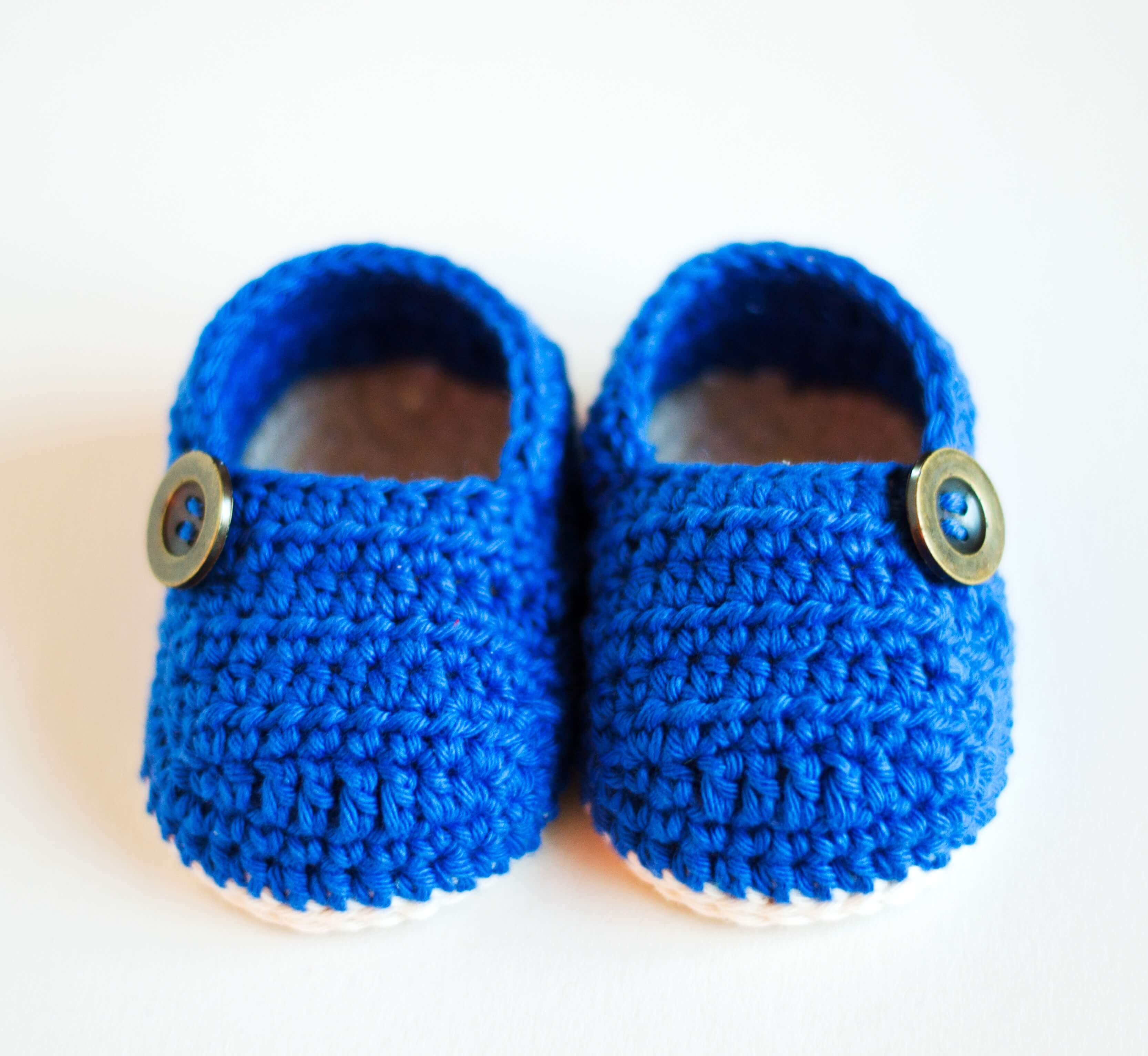 Crochet Baby Booties GRANDPA SLIPPERS Croby Patterns