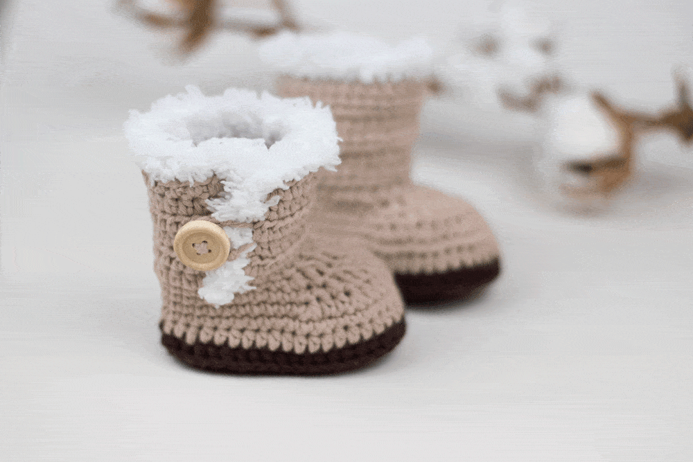 Ugg Inspired Crochet Baby Booties Croby Patterns