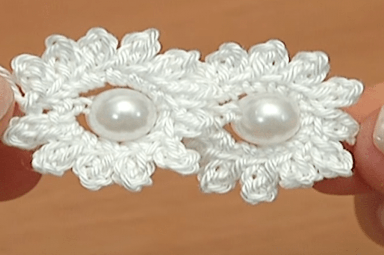 Crochet Mini Flower String Tutorial Crochet Ideas