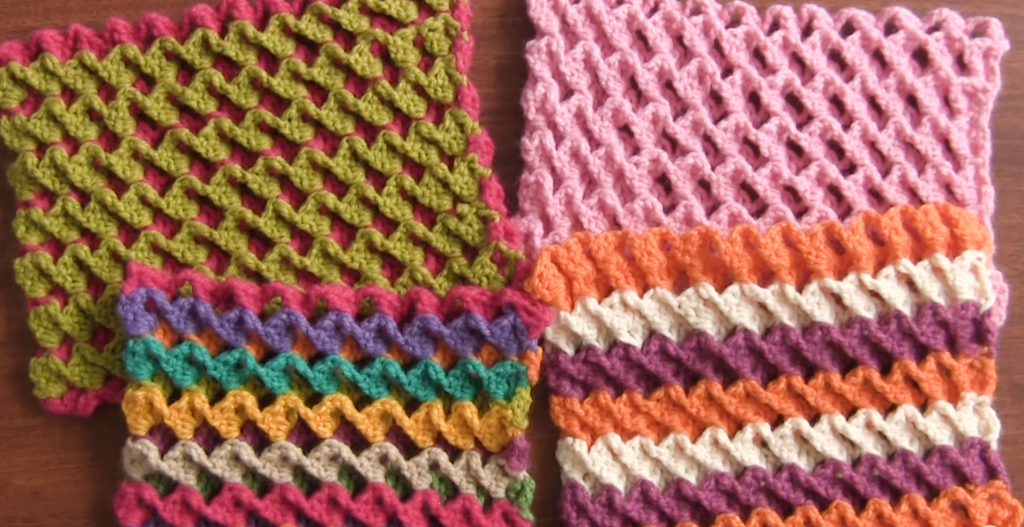 Crochet Reversible 3D Stitch Crochet Ideas