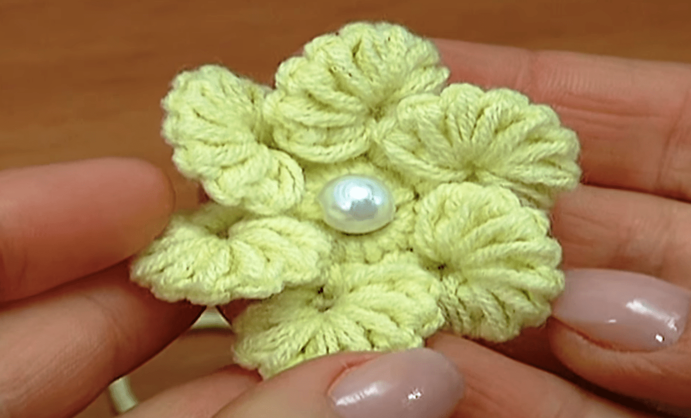 Crochet 6 Petal Flower Video Tutorial Crochet Ideas