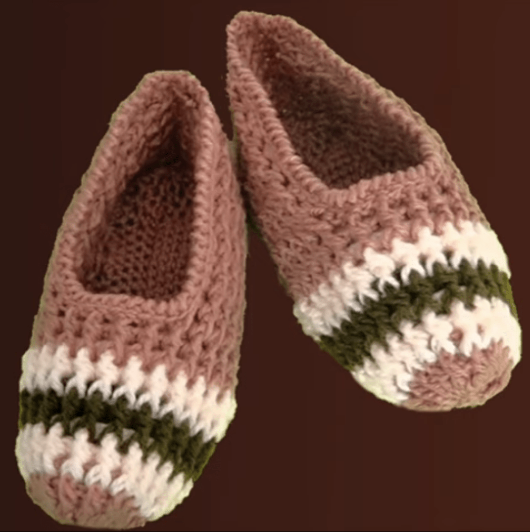 Crochet Elastic Stitch Slippers For Adults Crochet Ideas