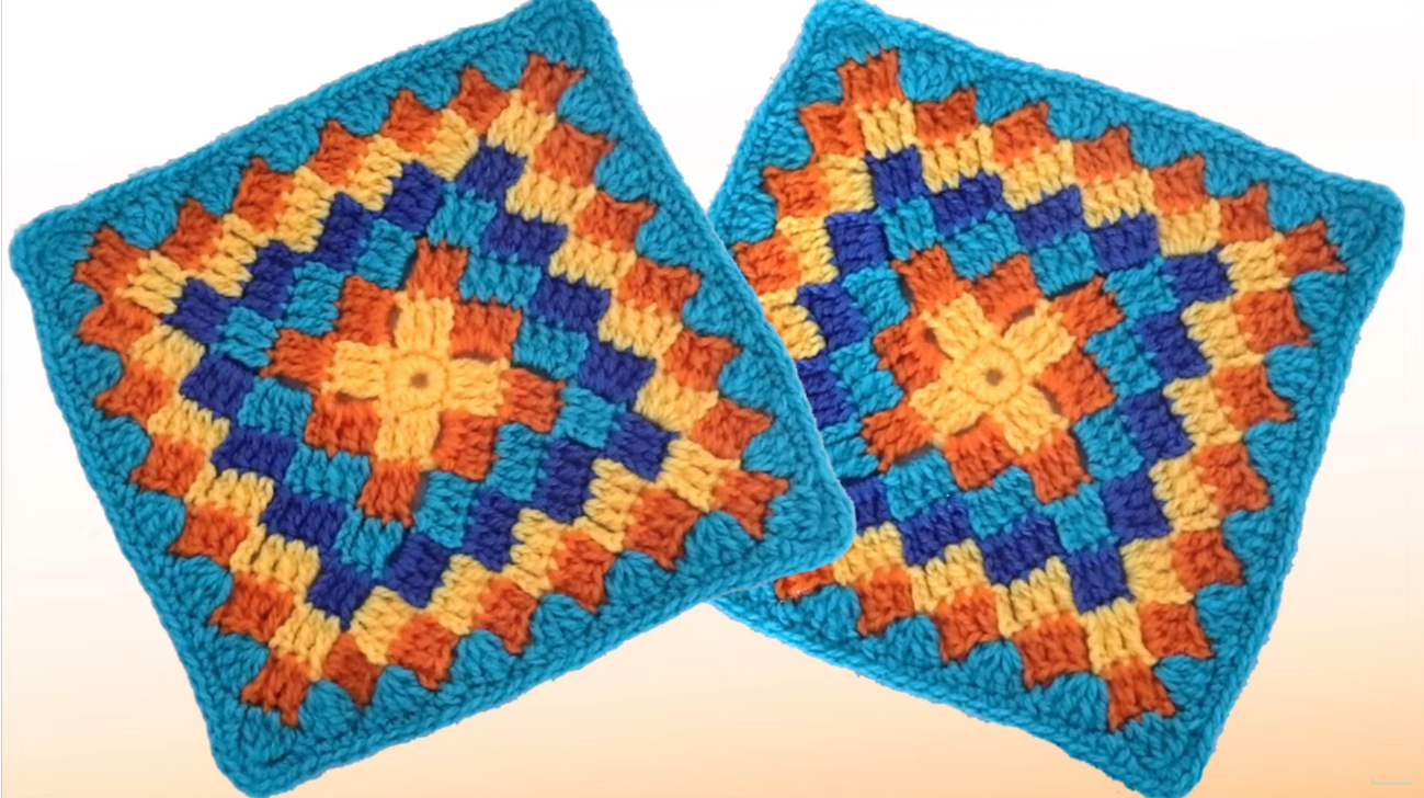 Crochet Colorful Granny Square For Blankets Crochet Ideas