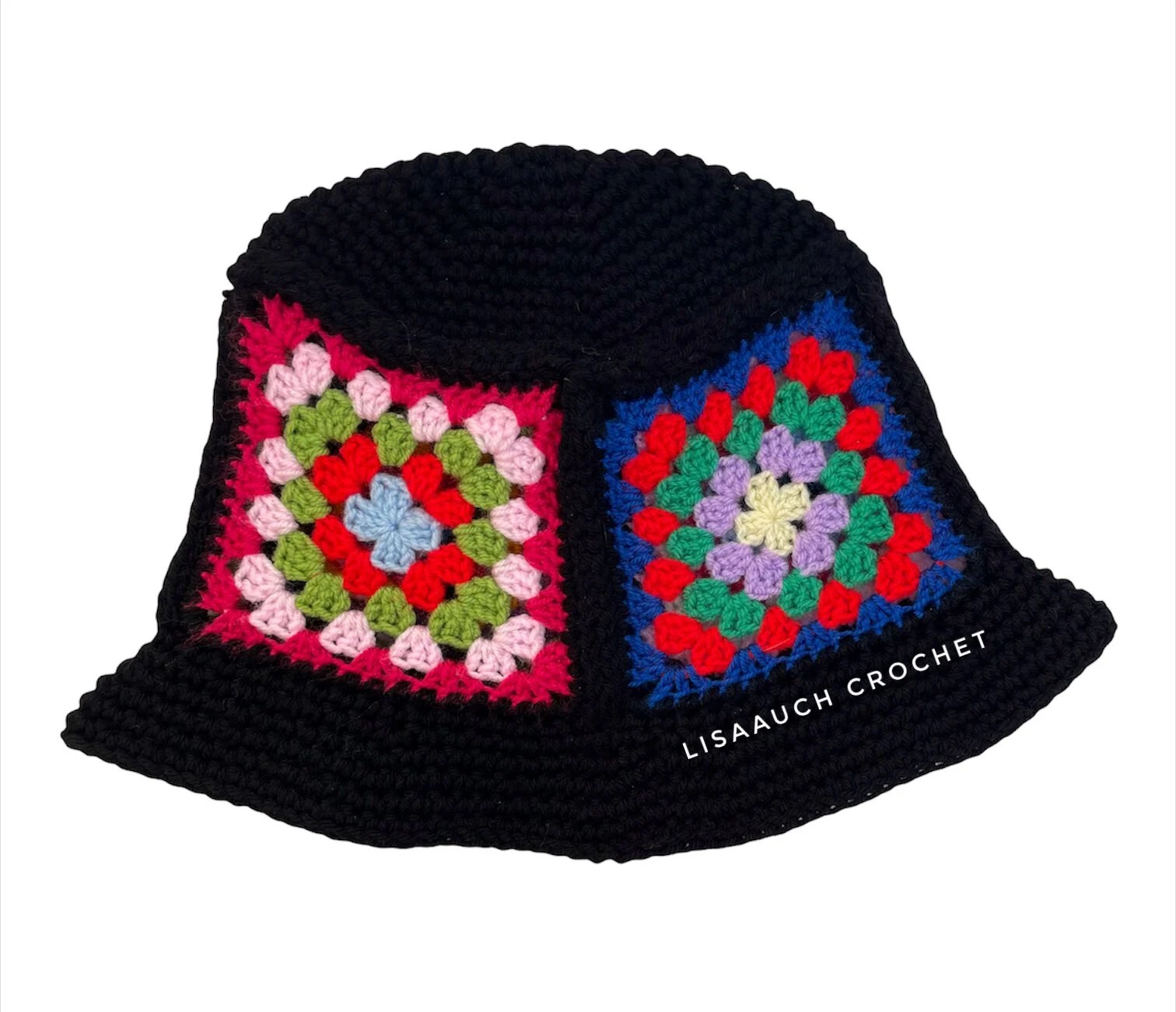 Granny Square Bucket Hat Pattern Free Crochet Pattern LisaAuch Crochet