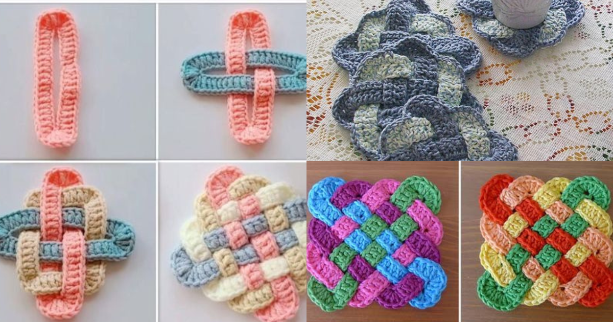 Crochet Celtic Coasters Elevate Your Home Decor