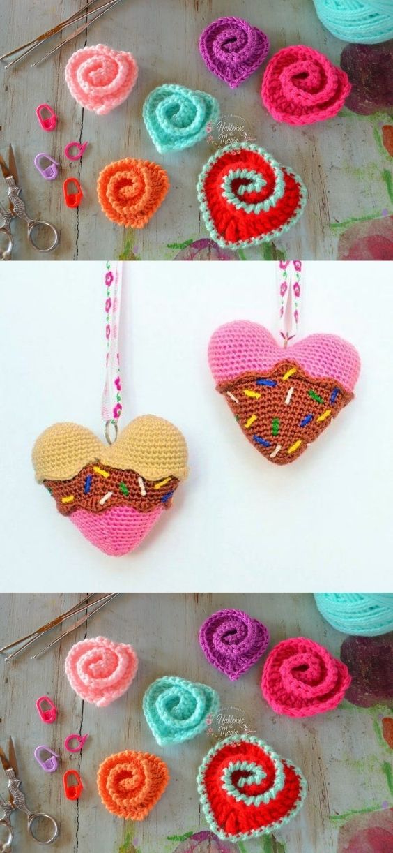Super Easy Crochet Hearts Pattern Crocheted World