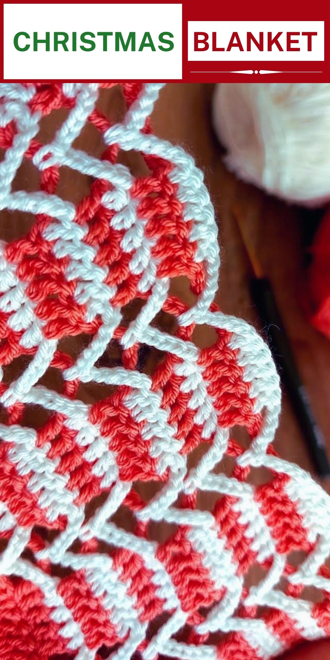Easy Crochet Christmas Baby Blanket Crocheted World