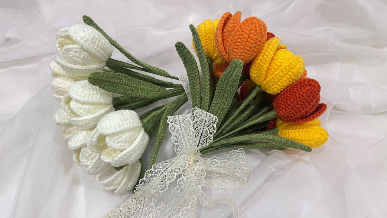 How To Crochet Tulips Easily Crocheted World