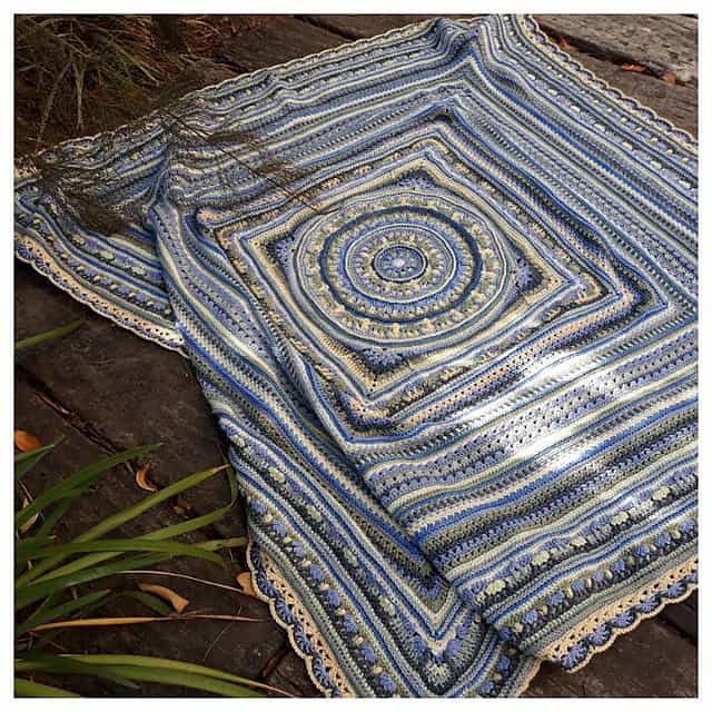 10 Fabulous Free Crochet Patterns for Mandala Blankets CrochetKim™