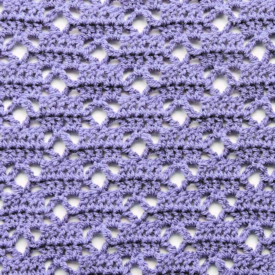 Lattice Loop Free Crochet Stitch Tutorial CrochetKim™