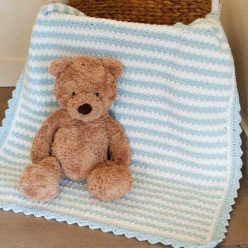 10 Beautiful Free Baby Boy Crochet Blanket Patterns CrochetKim™
