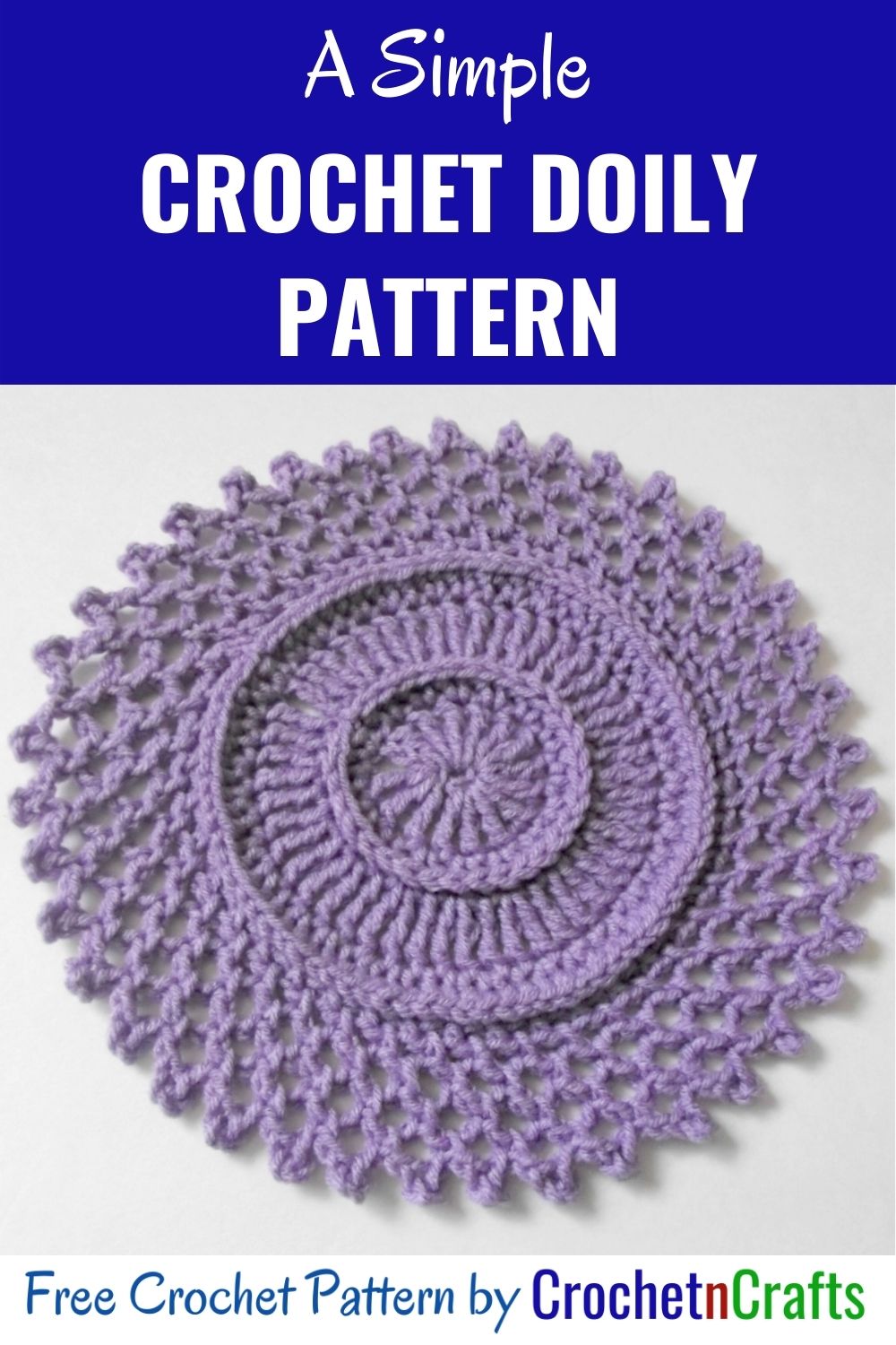 A Beautiful Crochet Doily in Worsted Weight Yarn CrochetNCrafts