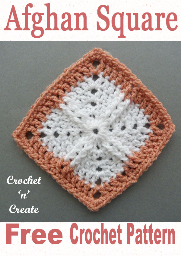 Afghan Square Free Crochet Pattern on Crochet 'n' Create
