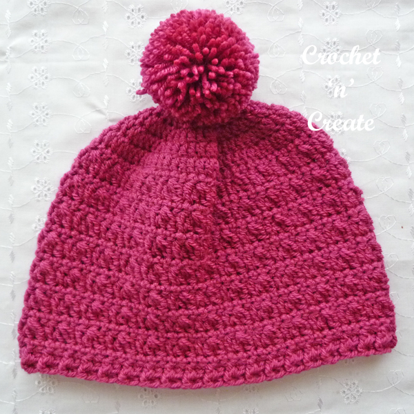 Cross Cluster Beanie UK Free Crochet Pattern on Crochet 'n' Create