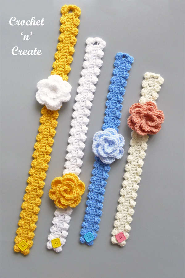 crochet flower headband Crochet 'n' Create