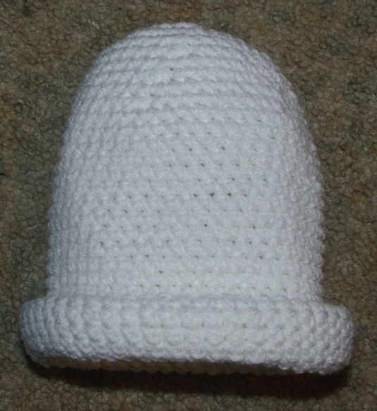 Rolled Brim Baby Hat Crochet Pattern Free Crochet Pattern Courtesy of