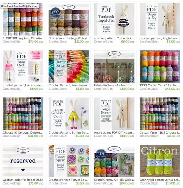 How I made my Etsy shop successful CrochetObjet
