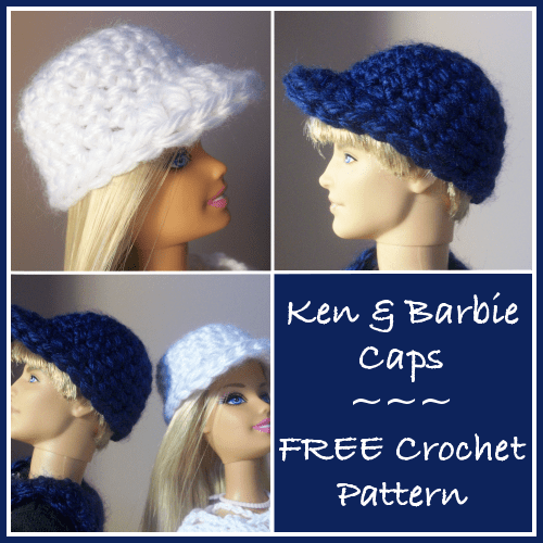 Ken and Barbie Caps Crochet Pattern Bonanza