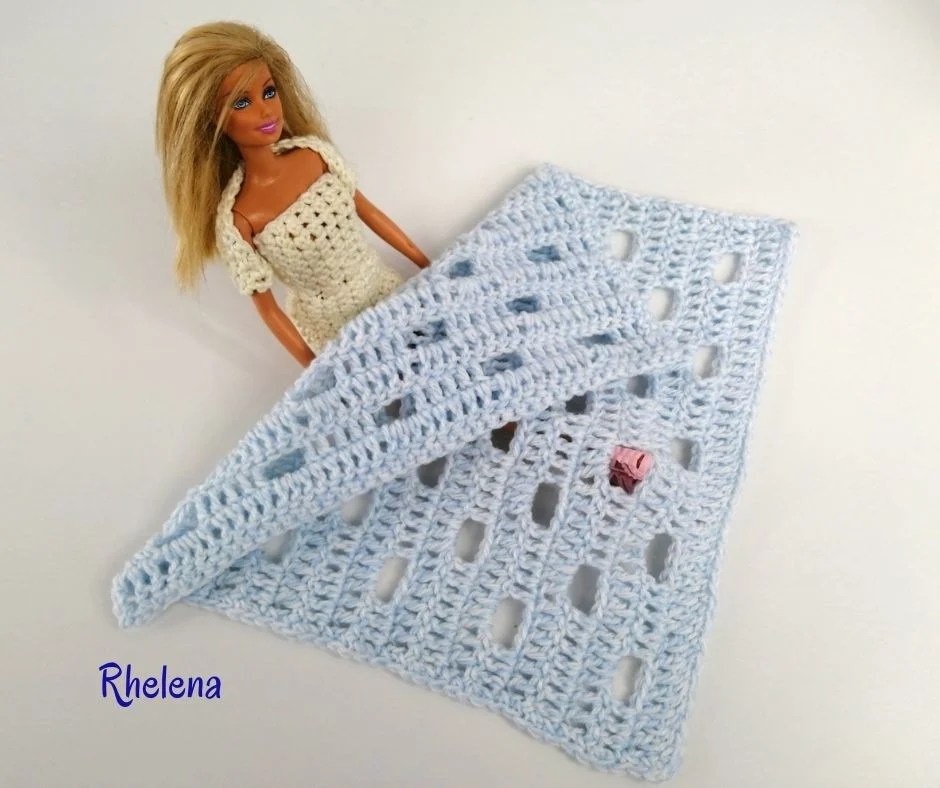 Open Stitch Crochet Barbie Blanket Crochet Pattern Bonanza