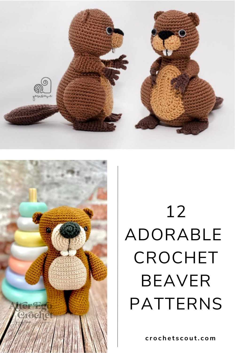Cute Crochet Beaver Patterns Crochet Scout