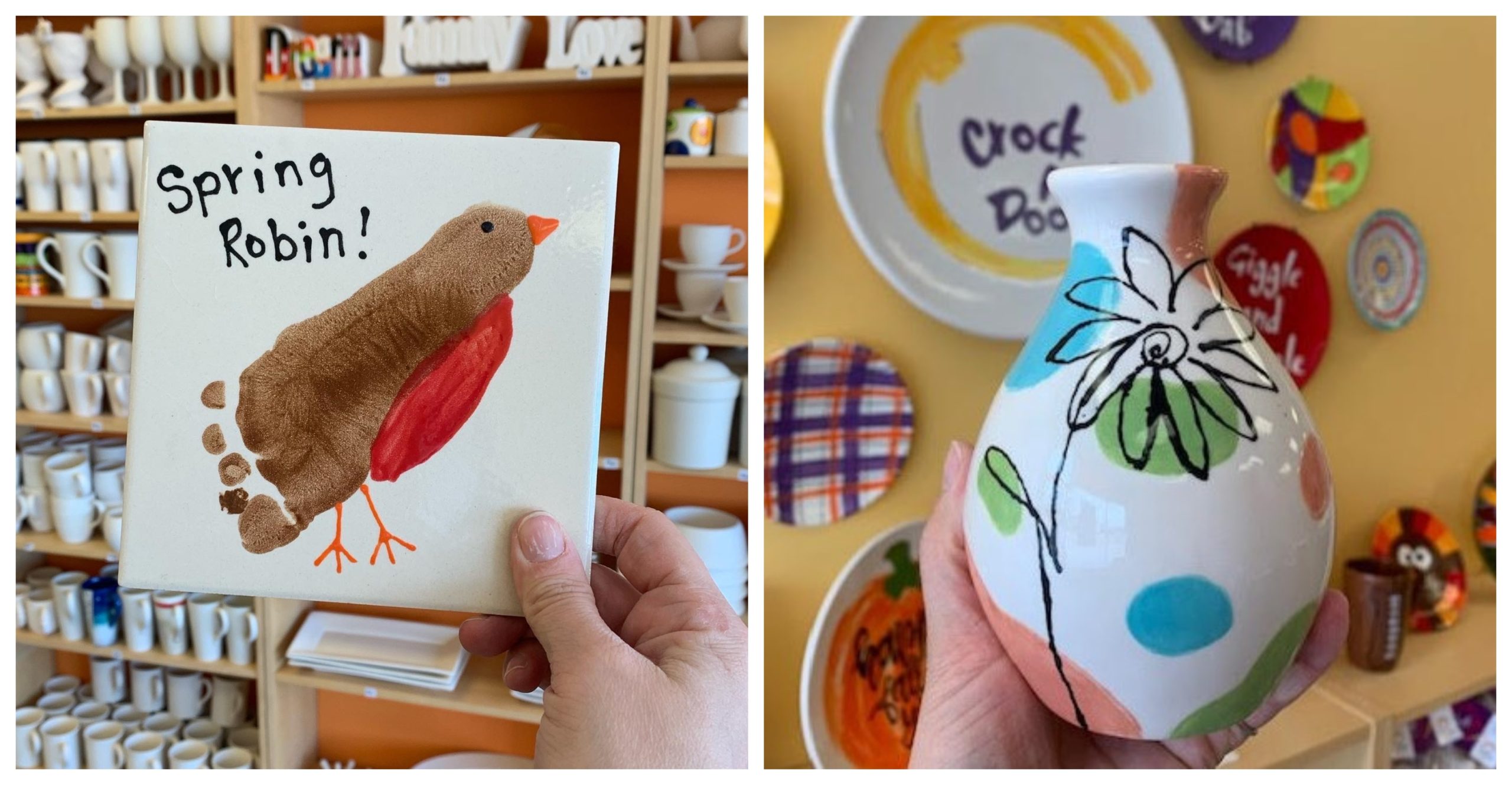 Paint Your Own Pottery At Crock A Doodle Studios