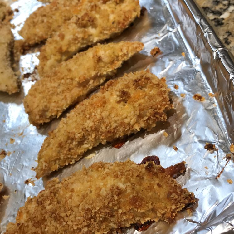 BAKED BUTTERMILK CHICKEN STRIPS Crockpot Girl