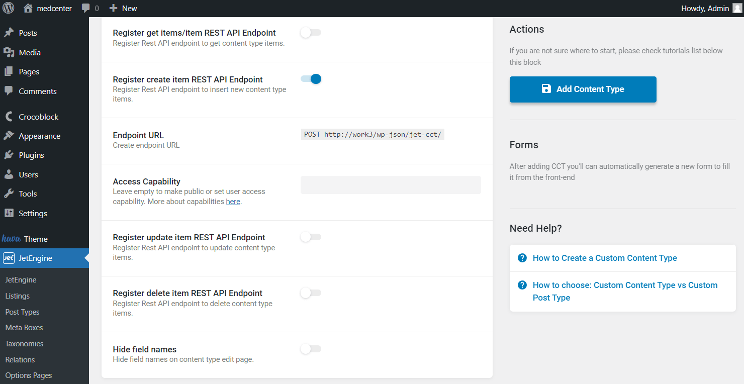 Rest API Overview — JetEngine Crocoblock
