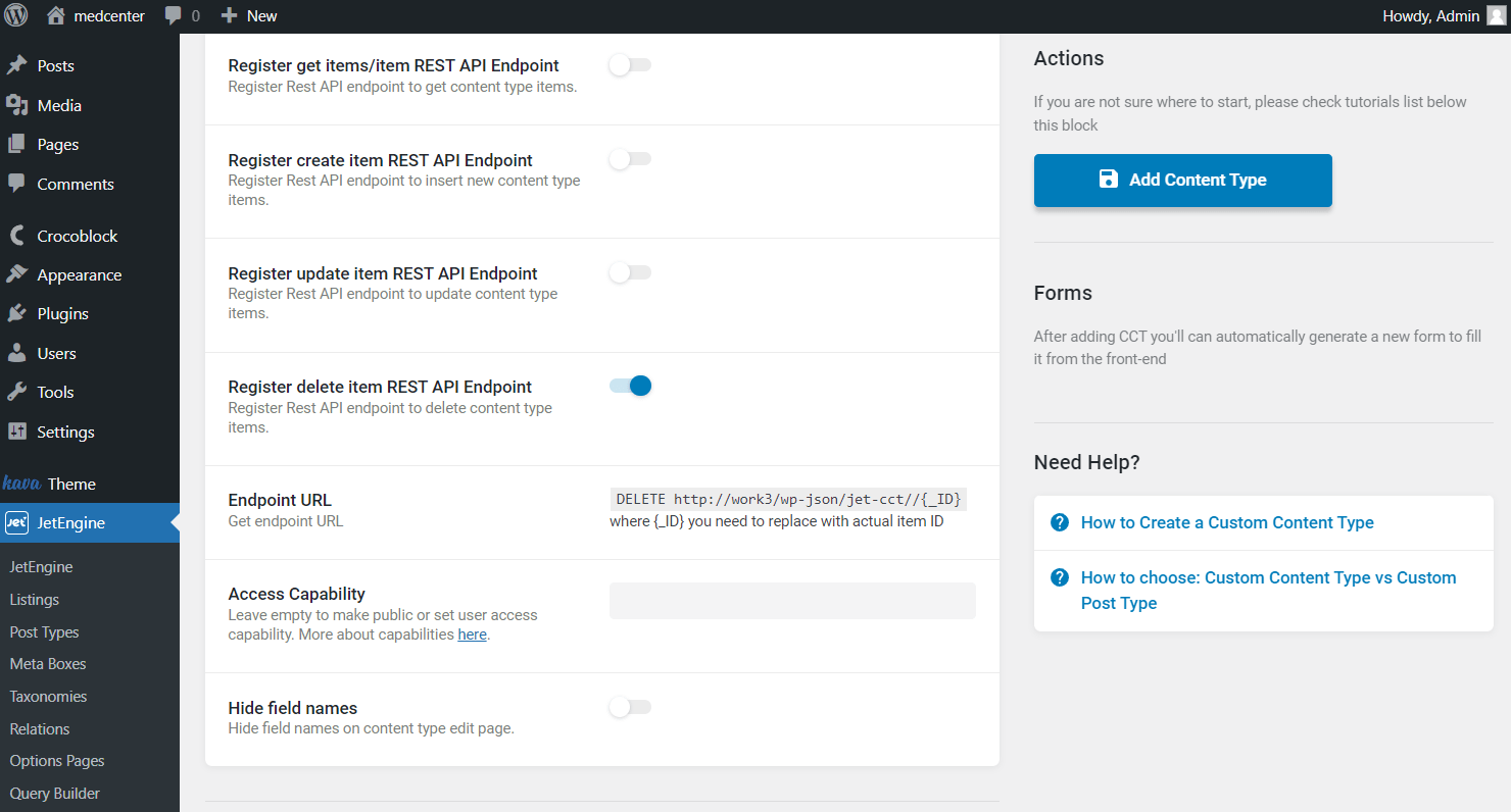 Rest API Overview — JetEngine Crocoblock