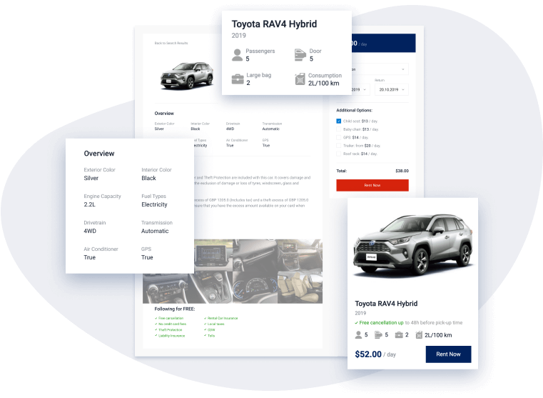 RentGo Car Rental site Dynamic Template for Elementor Crocoblock