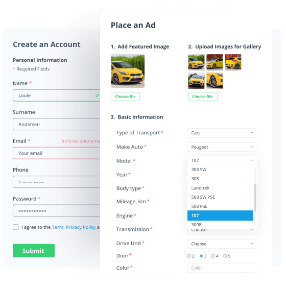 Car Dealer site Dynamic Template for Elementor Crocoblock