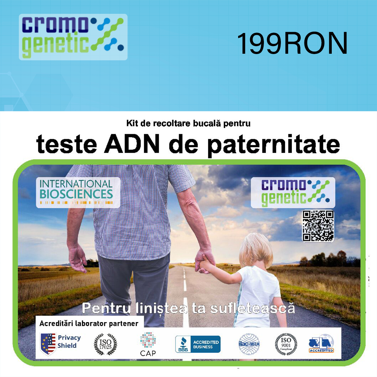 Kit de Recoltare Test de Paternitate Cromo